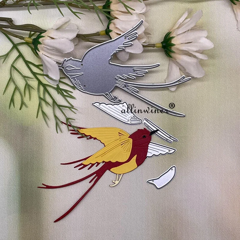 Украшение в виде птиц металлические трафареты для резки DIY скрапбукинга