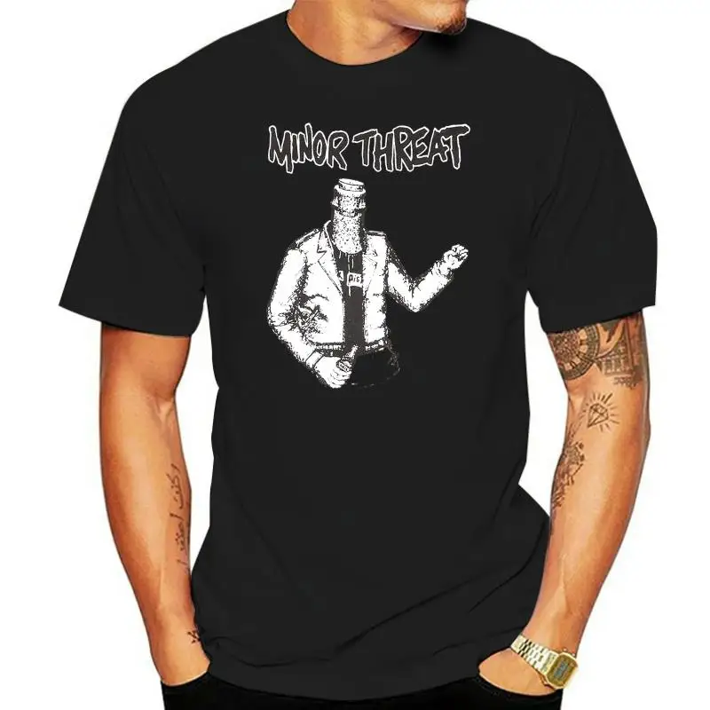 

Футболка с маленькой угрозой, Мужская футболка с агрессией в бутылках, Красная футболка большого размера с юмористическим рисунком