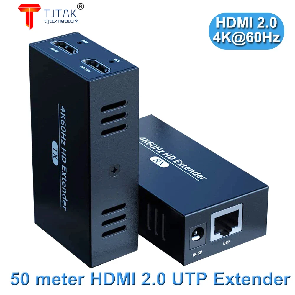 

2021 HDMI Extender with Loop Out 4K 1080P HDMI Extender 100m No Loss RJ45 To HDMI Extender Transmitter Receiver over Cat5e/Cat6