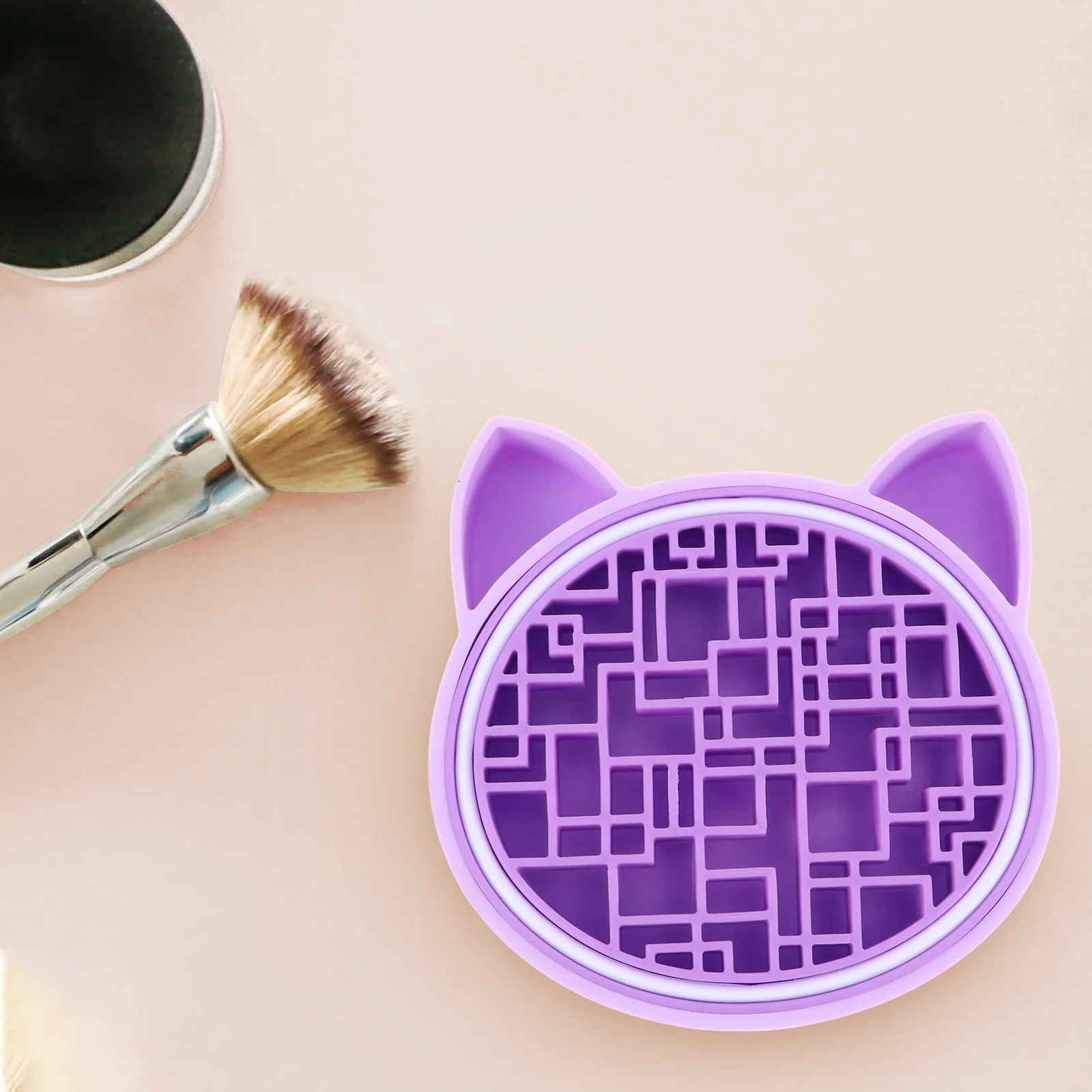 

Brush Makeup Mat Cleaner Pad Cleaning Stand Holder Dry Silicone Washing Brushes Scrubber Air Clean Rack Cleaners Washer