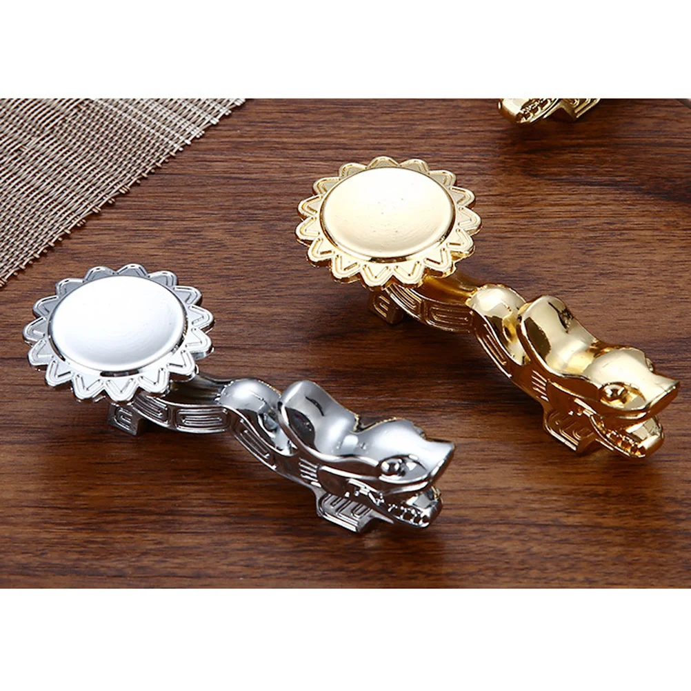 

2 Pcs Metals Chinese Chopstick Rest Earth Tones Tableware Rest Holder Table Chopstick Holder Metal Chopstick Rest