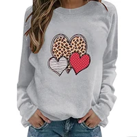 hearts women t shirts casual love printed tops tee autumn female valentines day t shirt long sleeve t shirt for women clothing