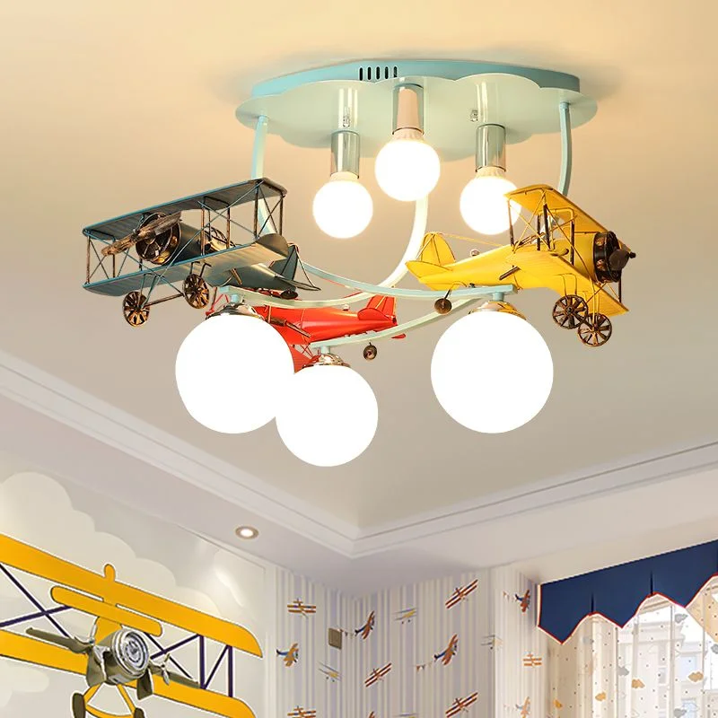 

Chandeliers Lights Children's Aircraft Ceiling Pendant Lamps LED Creative Design Cartoon For Home Decor Kids Room Kindergarten
