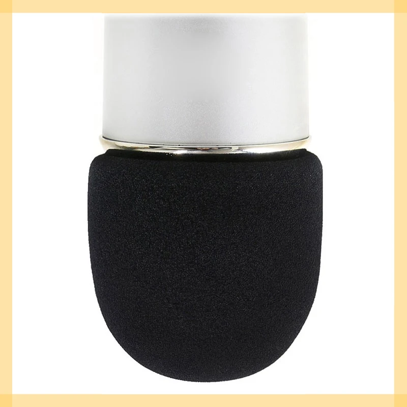 

Black Microphone Foam Sponge Windscreen Mic Cover For Condenser Microphones Windscreen Pop Filter Prevent spraying
