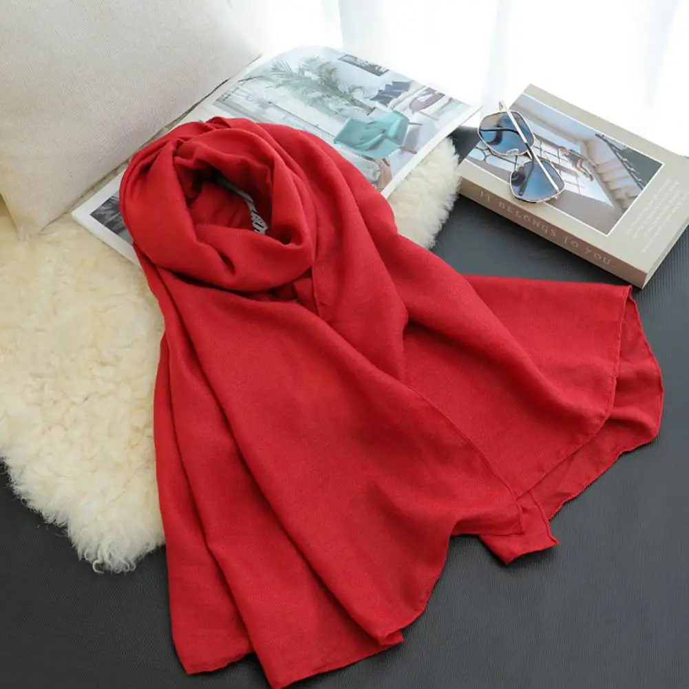 Удобный шарф стильный женский легкий летний коллекция больших пляжных газовых