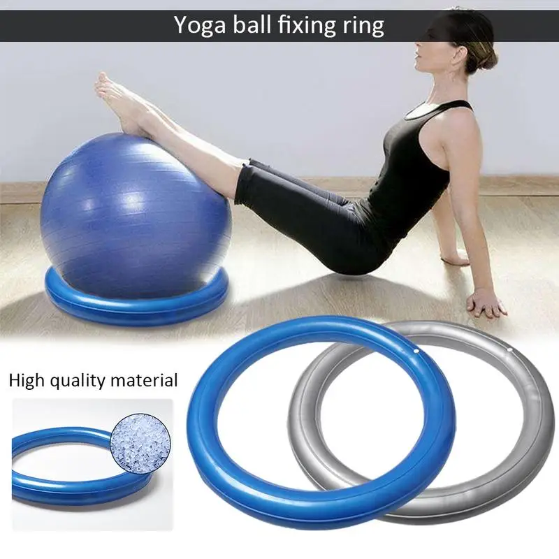 

Yoga Ball Base Resistance Ring Bands Yoga Ball Stability Base Fitness Ball Stand For Home Gym Improves Posture Balance Exercise
