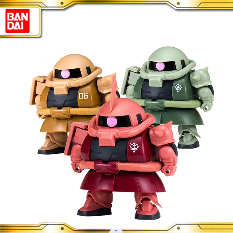 

Bandai Assembly Gacha Gundam EXCEED MODEL SD-MS01 Zaku Joint Action Anime Doll Toy Assembly Ornament Creative Ornament Gif