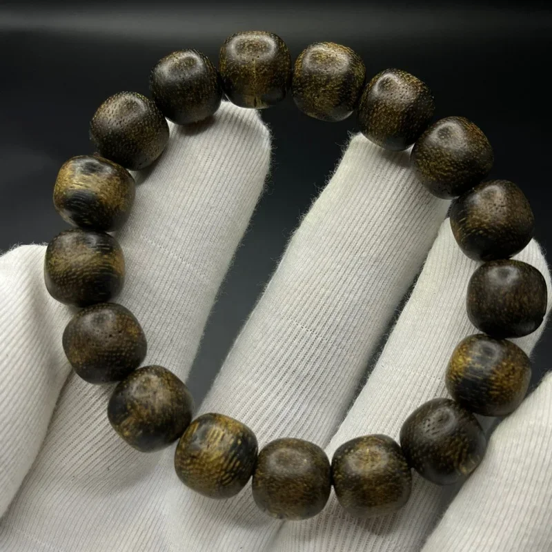 Серия Xingzhou пара из агарового дерева деревянный культурный артефакт бусины Будды