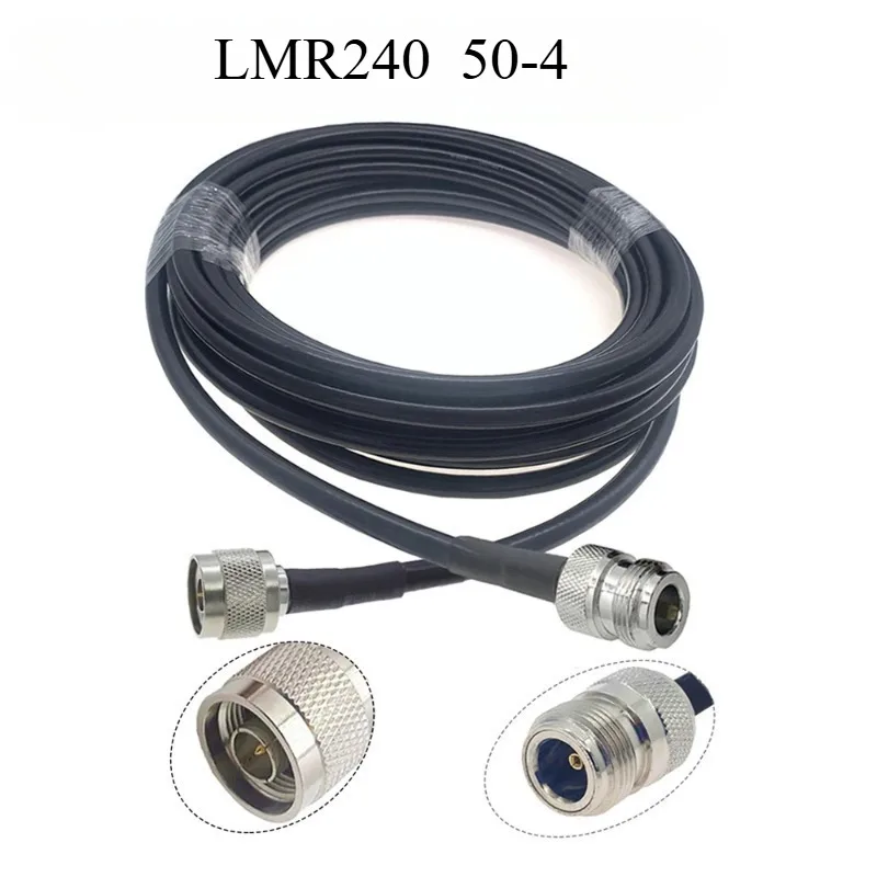 Фото Коаксиальный удлинительный кабель LMR240 N-Male - N-Male, с низкими потерями, 50 Ом, настраиваемая длина от 50 см до 5 м, для 4G LTE №2