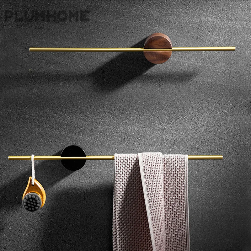 

50cm Movable Towel Rack Towel Hanger Bath Towel Holder Wall Towel Bar space aluminum Bathroom Shelf Storage Rack