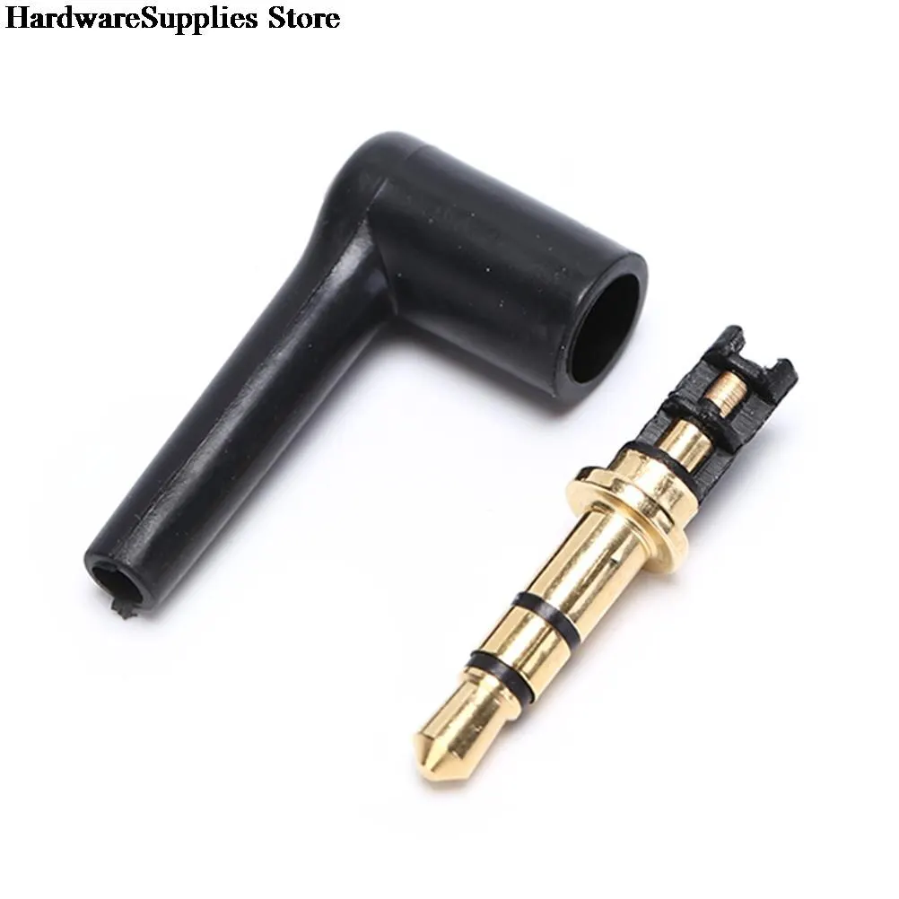 

2 шт./лот 90 градусов разъем для стереогарнитуры 3 4 полюса 3,5 позолоченные черные Аудиоразъемы адаптер разъем 3,5 мм