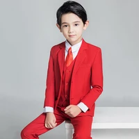 formal boys suits for weddings blazers pants children party clothes red kids school costume gentlemen teenager tuxedos sets