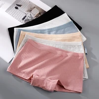 new summer women safety pants cotton under skirt female seamless underpants solid color plus size boxer shorts cozy boxer women