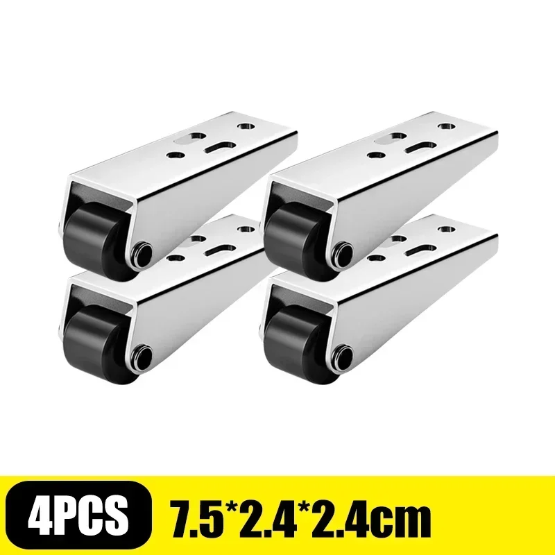 

12/1 шт. роликовый шкив для раздвижной двери, универсальный мебельный ролик, мини-бесшумный гусеничный ролик для фурнитуры для настольного шкафа