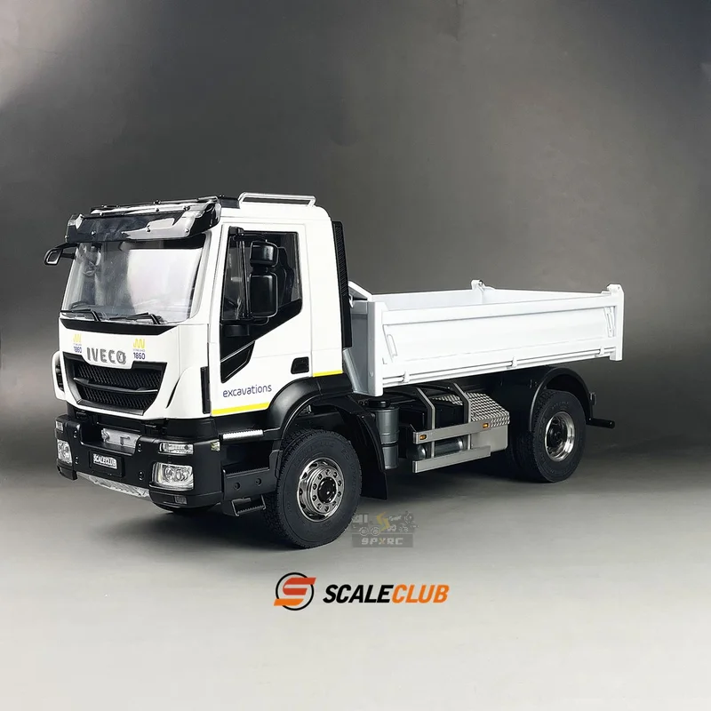 

Scaleclub Model 1/14 For Iveco Hydraulic Dump Truck 4×4 RTR With Paint To Play For Tamiya Scania 770S MAN Benz Volvo Parts