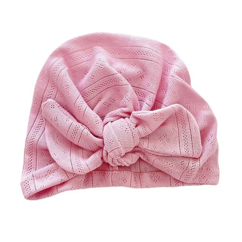 

Baby Fetal Caps Baby Bow Knotted Hat Newborn Hospital Hat Sweet Cotton Nursery Beanie Baby Turban Baby Headwear for Kids