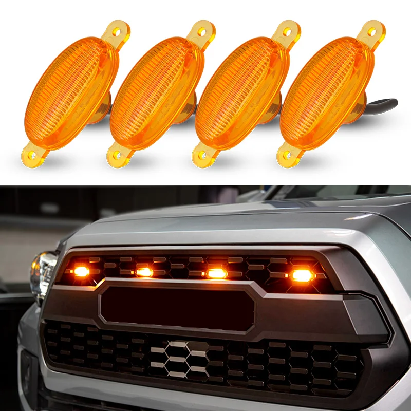 

Car LED Front Grille Light Styling Grill Smoke LED Amber white Lamp for Ford F150 2004-2019 for Ford Raptor 2004-2019