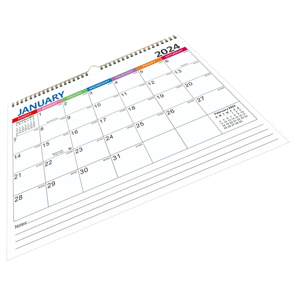 

Monthly Calendar Office Hanging 2024 2025 Home Holiday Sturdy Wall Paper Appointment Daily Use Small Dating