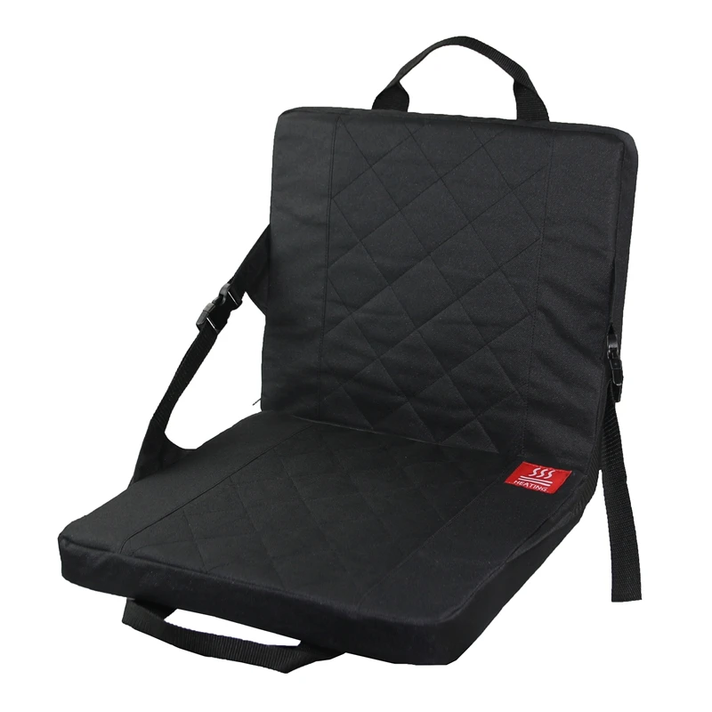 

Portable Heated Stadium Seats Pad For Bleachers With Back Support For Sports Events,Camping,Travelling