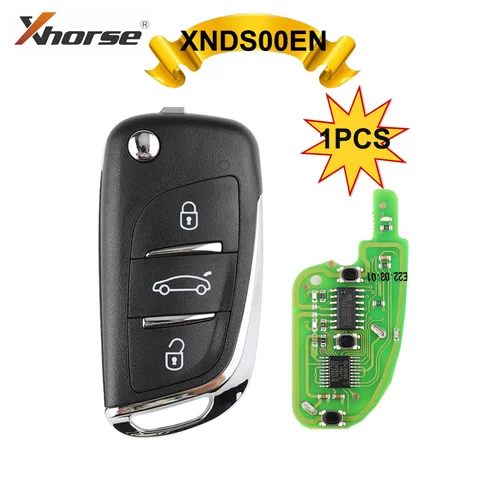 Xhorse XNDS00EN DS Тип VVDI беспроводной универсальный дистанционный ключ 3 кнопки XN для VVDI Mini/Key Tool Max Key Prpgrammer