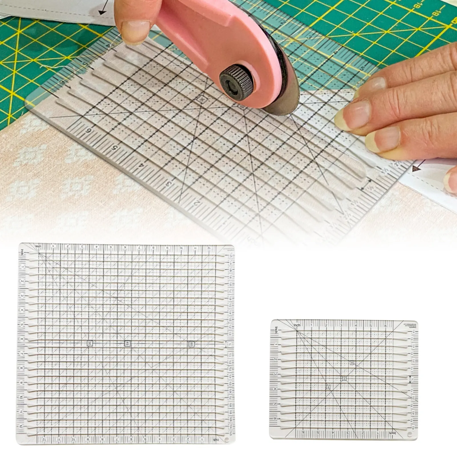 Fabric Cutting Ruler Quilting Supplies And Tools Tape Measure Sewing Acrylic Ruler Clear Ruler Sewing Creative Ruler Grids Strip