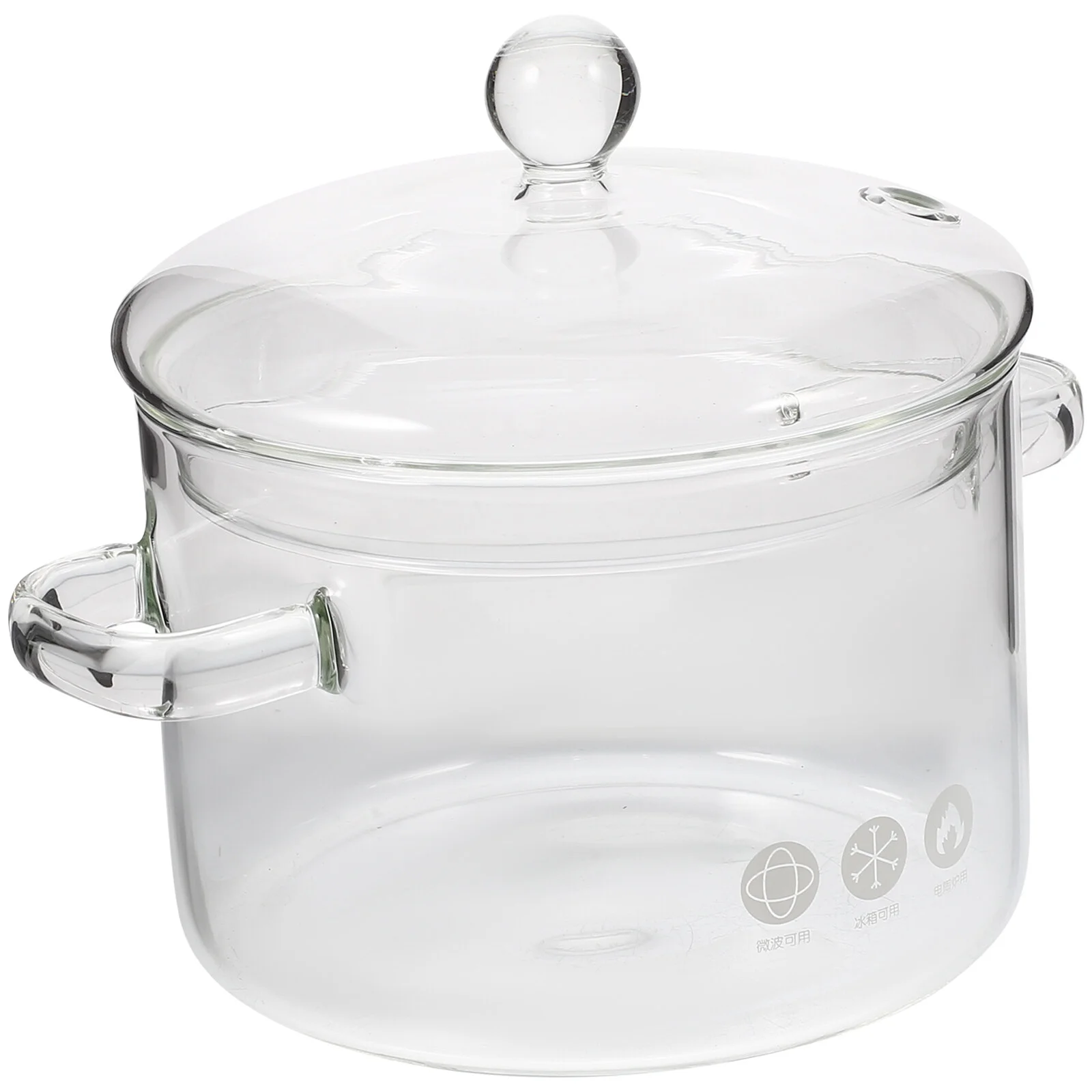 

Small Soup Pot Double Ear Stew High Borosilicate Noodle Clear Pasta Instant Multi-functional Stewing