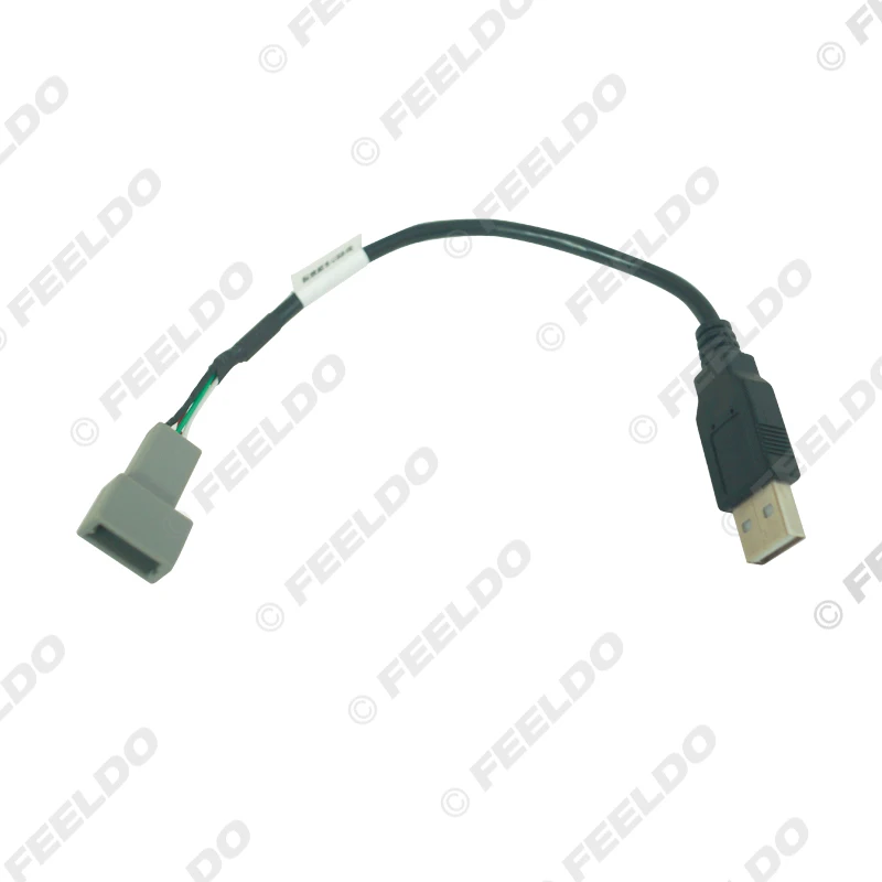 Автомобильный радиоприемник FEELDO аудио 2 0 с USB на 4-контактный гнездовой кабель для