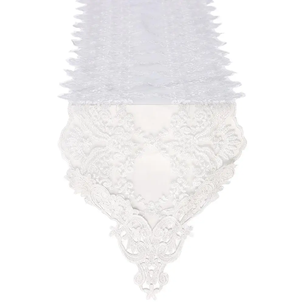 Terylene скатерти белый/черный/коричневый 30*120/30*180 см чайный стол декоративная ткань