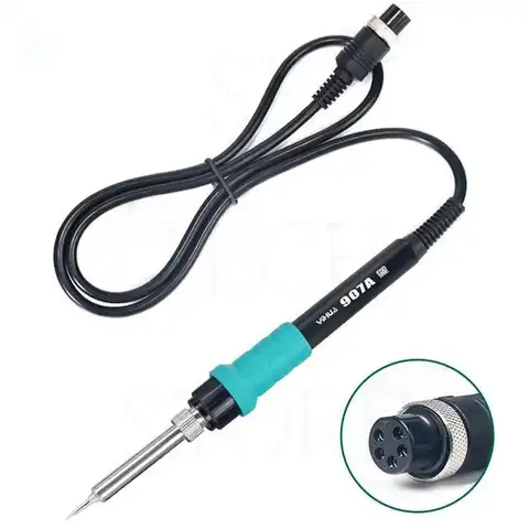 Паяльная станция Yihua, электрическая железная ручка, кермет, нагревательный сердечник, противоожоговая силиконовая ручка 907A 907C 907G 907F 907I