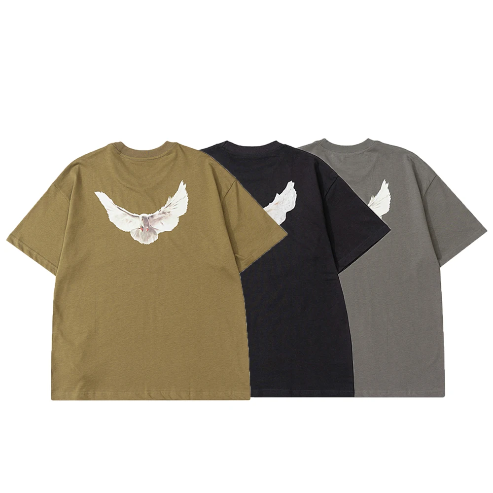 

Kanye West Season 6 Donda Doves Винтажная футболка для мужчин и женщин модная свободная уличная одежда большого размера футболки Топ Мужская одежда голубь