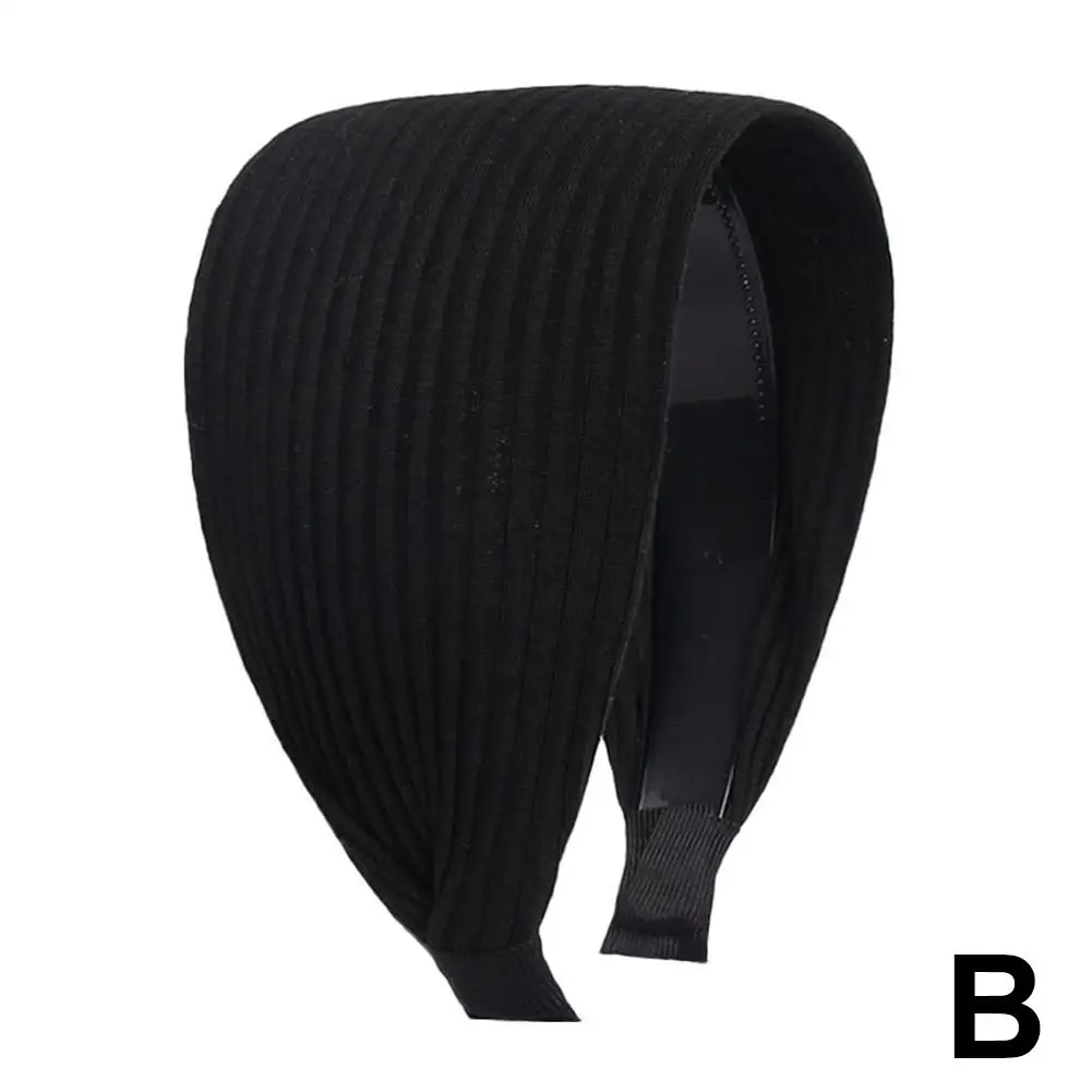 Новые мягкие широкие вязаные хлопковые повязки для волос женщин и девочек