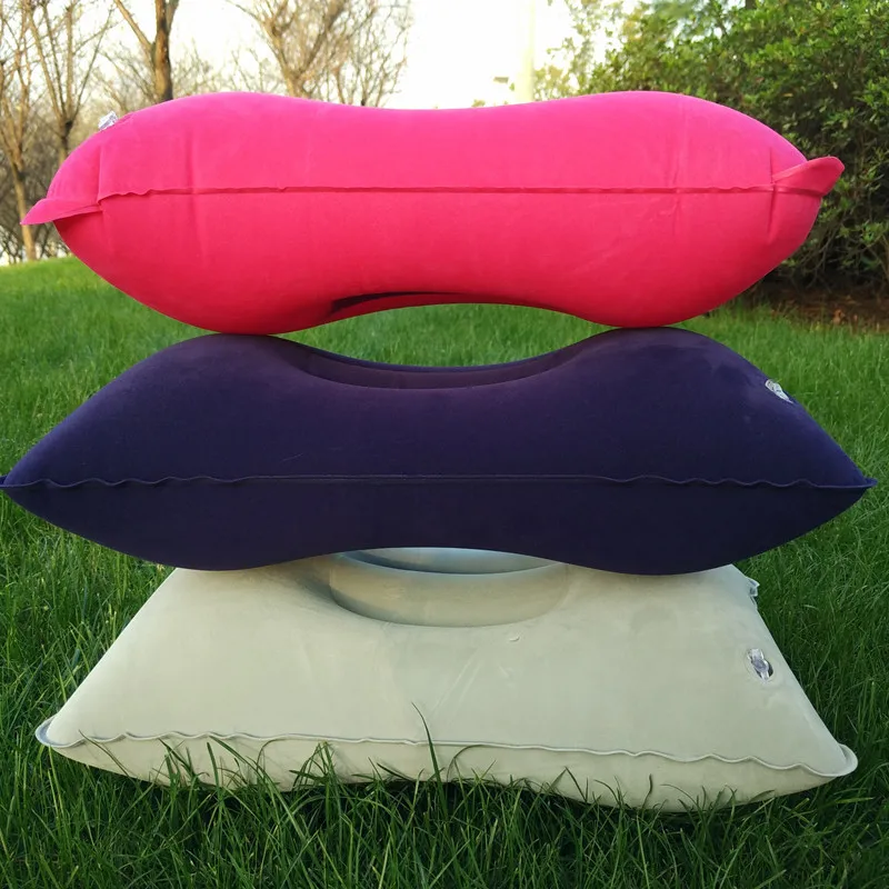 

Portable Ultralight Inflatable Pvc Nylon Air Pillow Camping Sleeping Mat Travel Hiking Outdoor Portable Headrest Camping Hot