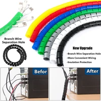 tube cable sleeves cable holder flame retardant wire protector pipe protection line organizer spiral wire organizer