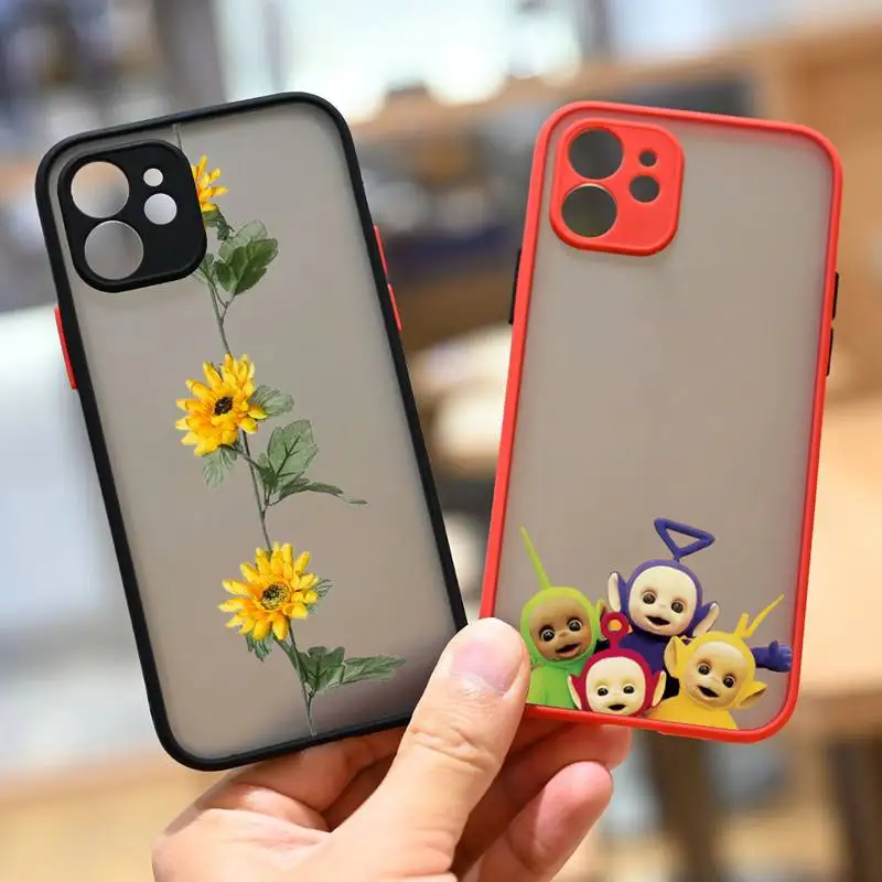 

Teletubbies cute cartoon doll Phone Case matte transparent For iphone 7 8 11 12 13 plus mini x xs xr pro max cover
