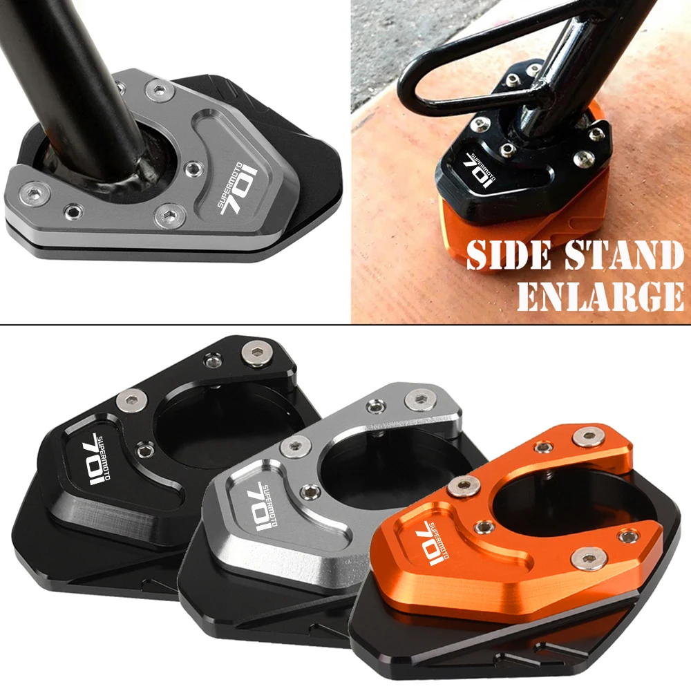 

Для Husqvarna 701 Supermoto 701 SUPERMOTO 2016-2018 2017 CNC Kickstand увеличивающая пластина удлинитель боковая подставка для мотоцикла увеличитель
