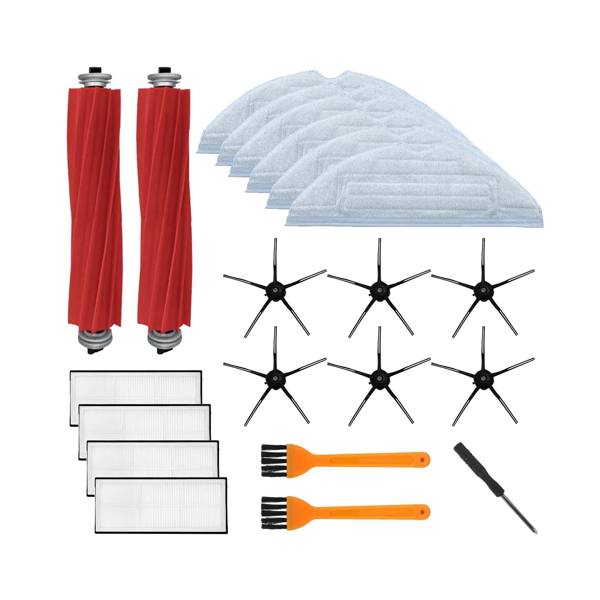 

Replacement Main Brush Side Brush HEPA Filter Compatible for S7 T7S T7S Plus G10 Vacuum Cleaner Accessories