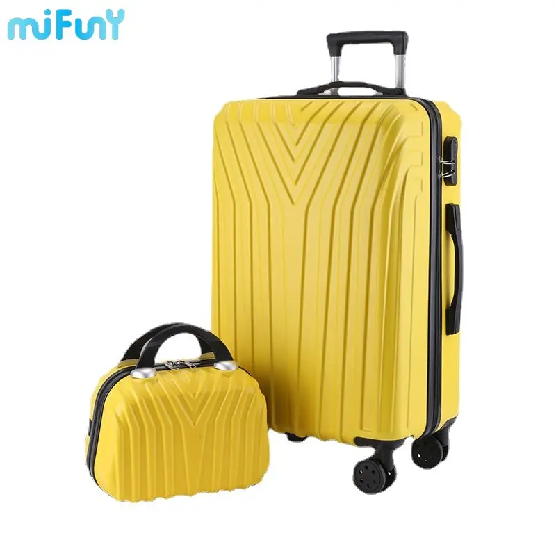 

Чемодан на колесиках MiFuny, алюминиевый корпус, коробочка для багажа, беззвучная тележка с паролем