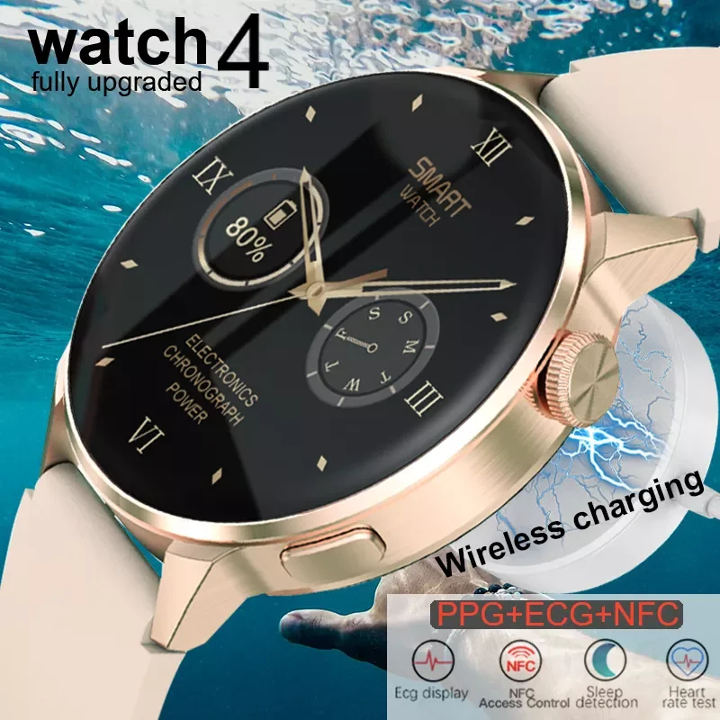 

2022 New NFC Smart Watch Men ECG+PPG Women Smart Watch Men Bluetooth Call Sports Fitness Tracker Smartwatch Android IOS