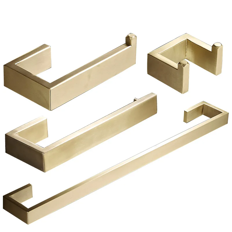 

Stainless Steel Kitchen Bathroom Toilet Rack Bathroom Hardware Towel Rack Set Bathroom Hanging Partition Accessories