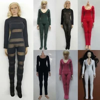 16 sexy female catsuit for men tight skin full bodysuit jumpsuit anti stain underwear for 12inch action figure body model
