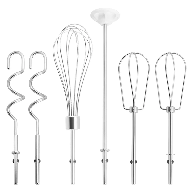 

ABKO-насадки для ручного миксера, венчик, стержень для смешивания и крючки для теста, аксессуары для ручного миксера из нержавеющей стали для Kitchenaid