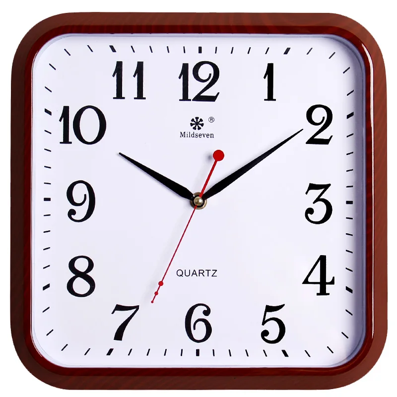 

Square Simple Modern Large Wall Clock Living Room Mute Clock Home Personality Creative Fashion Art Wall Watch Quartz Clock
