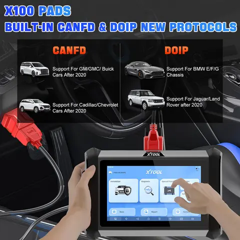 Русский XTOOL X100 PAD X100 колодки автомобильный программатор ключей IMMO OBD2 диагностический инструмент все ключи потеря обновление X100PAD X100PAD2 с EEPROM