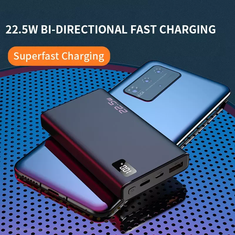 

NEW PINZHENG 20000mAh 22.5W PD Fast Charging Power Bank Mini Powerbank Portable External Battery Charger For Xiaomi iPhone