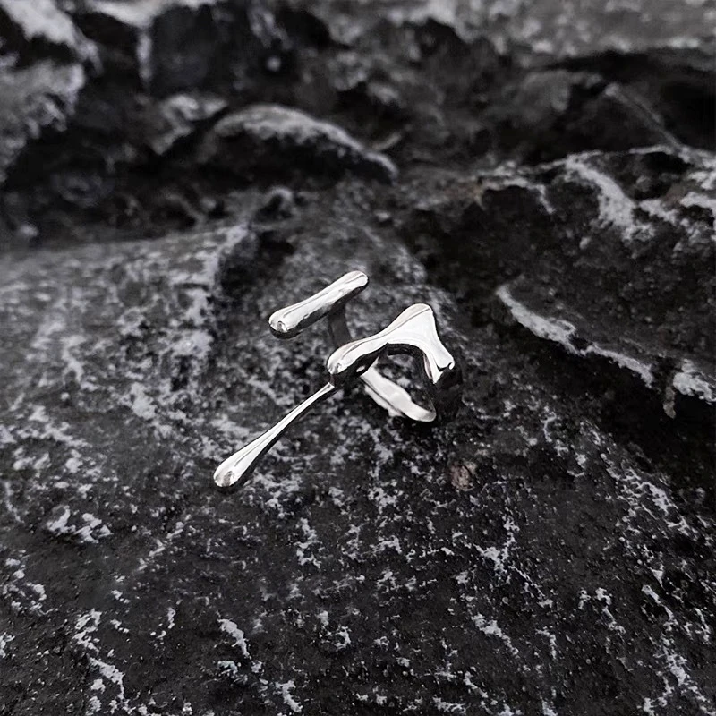 Регулируемое кольцо из серебра 925 пробы в Корейском стиле