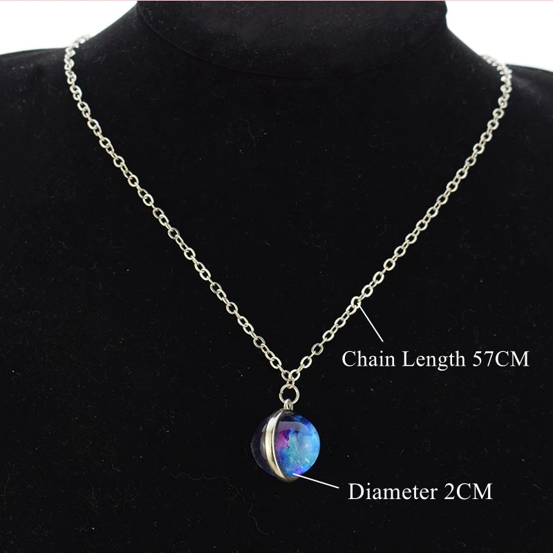 Египетский Анкх ожерелье Древний Египет Анубис стеклянный шар амулет-подвеска