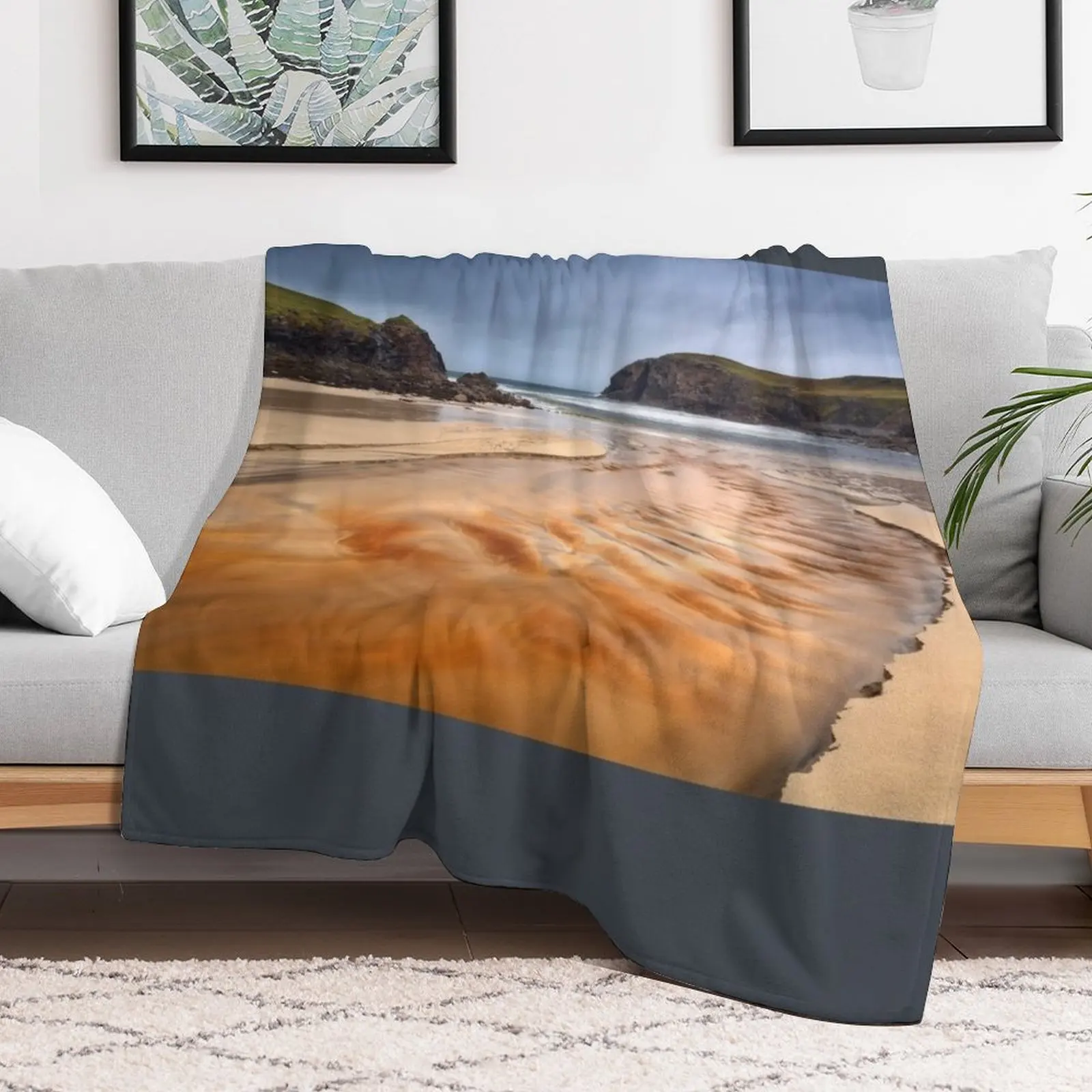 Дальчеб Трай Дайл Биг Остров Льюис Шотландии. Одеяло теплое зимнее модное одеяло