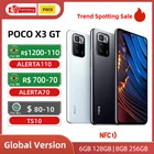 Смартфон POCO X3 GT 5G NFC, телефон с планшетом MTK 1100, 67 Вт, 6,6 дюйма, 120 Гц, 5000 мАч, 64 мп, тройная камера, 67 Вт, турбо-зарядка