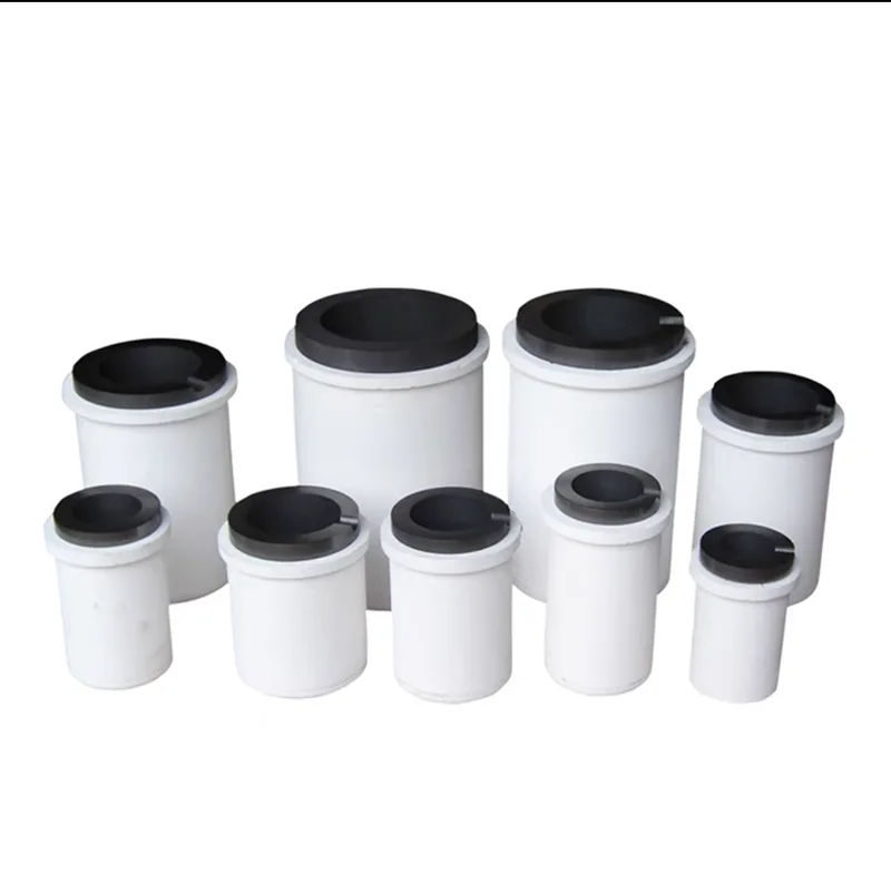 

1-5kg Graphite Quartz Crucible Jewelry Crucible Medium Frequency High Frequency Furnace Can Melt Gold Silver Copper and Aluminum