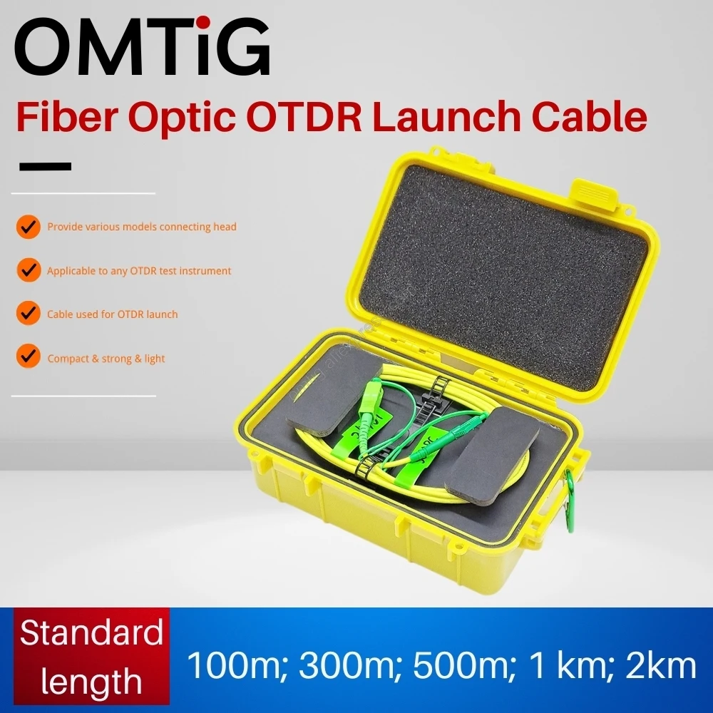 SC/APC-SC/UPC OTDR Dead Zone Eliminator,Fiber Rings 500M Optic Launch Cable Box 1Km 2Km SM 1310/1550nm